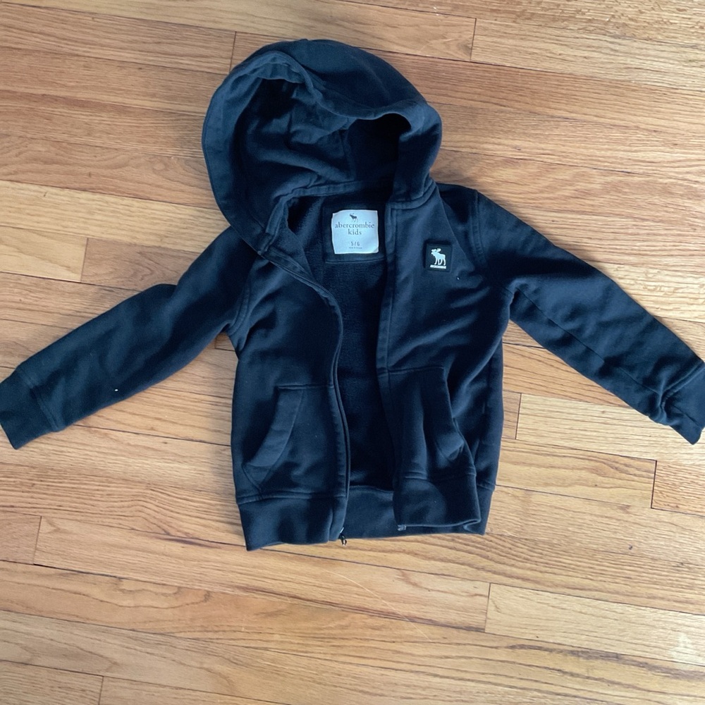 Abercrombie Kids Black Zip-Up